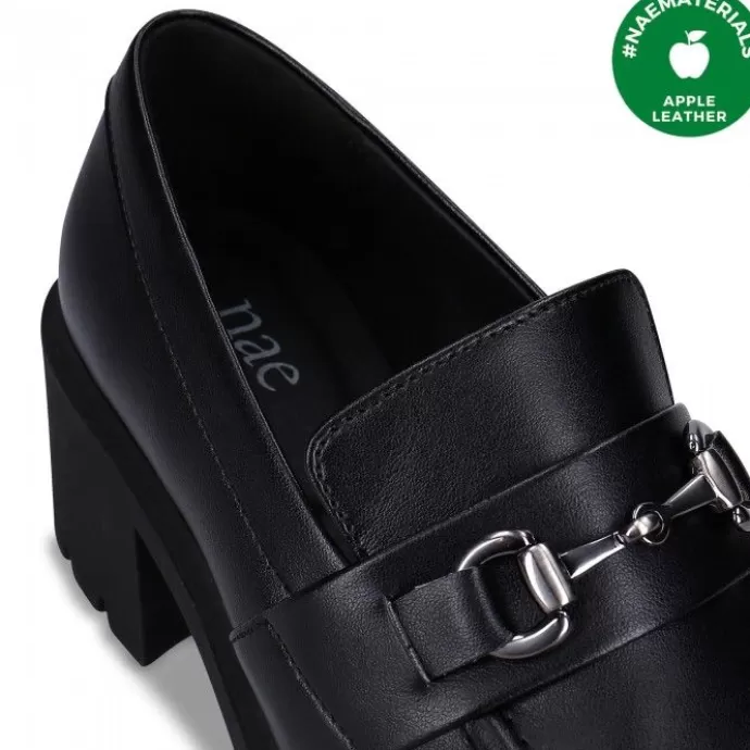 Shop NAE Vegan Shoes Rais Musta Vegaaninen Kantapaa Loafer Mokkasiini