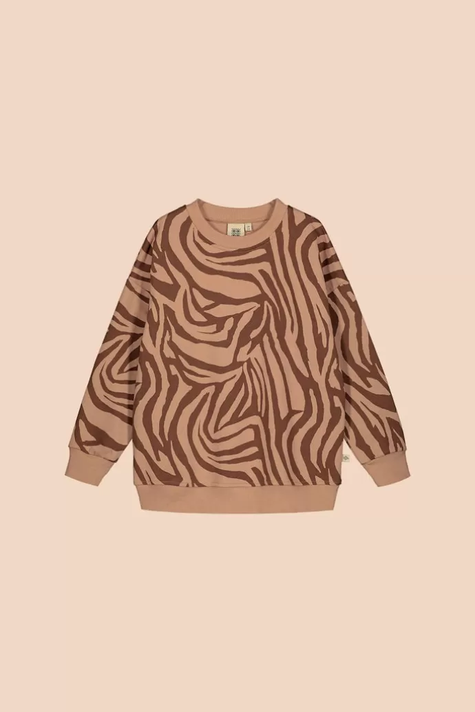 Flash Sale KAIKO Relaxed Sweatshirt Zebra Oak