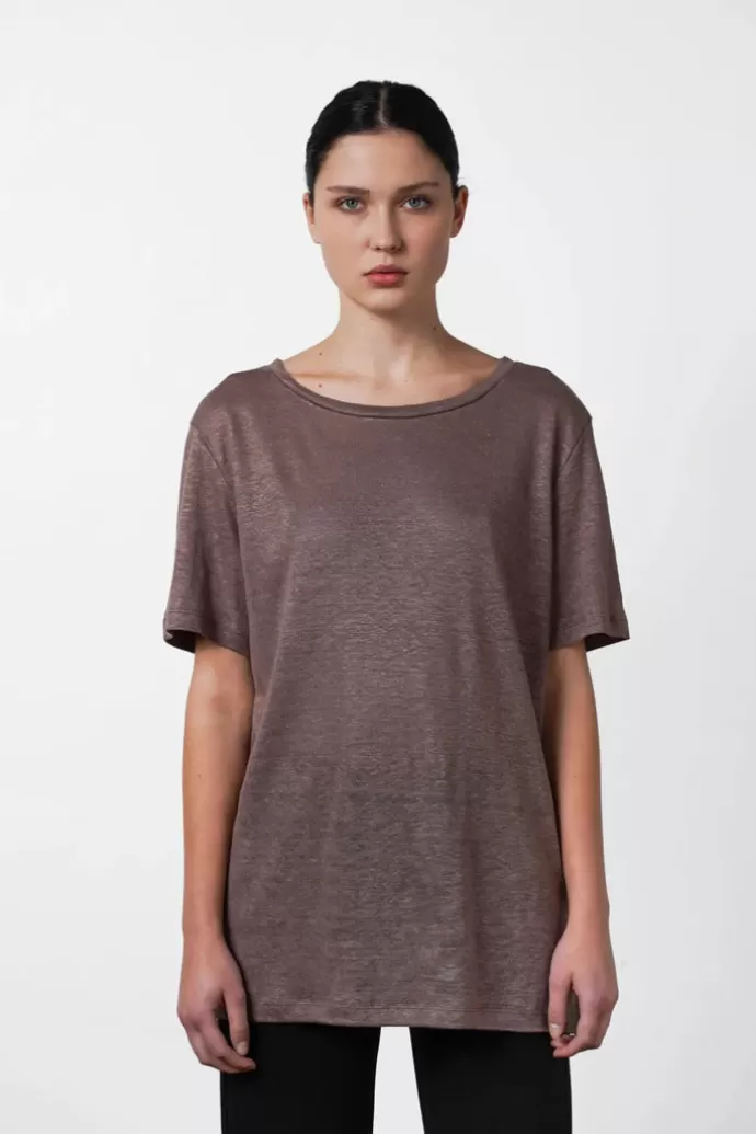 RESIDUS Roya Oversized T-Paita Deep Taupe