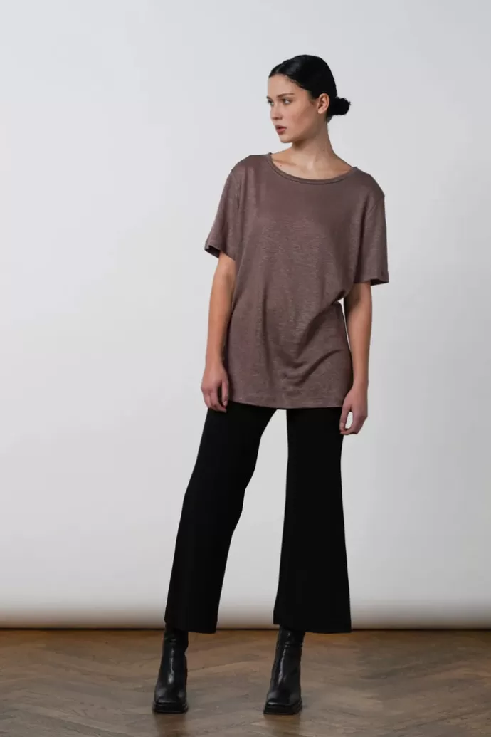 RESIDUS Roya Oversized T-Paita Deep Taupe