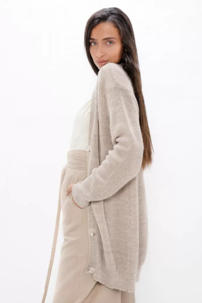 1 People Salzburg Szg Cocoon Cardigan Sand Marl