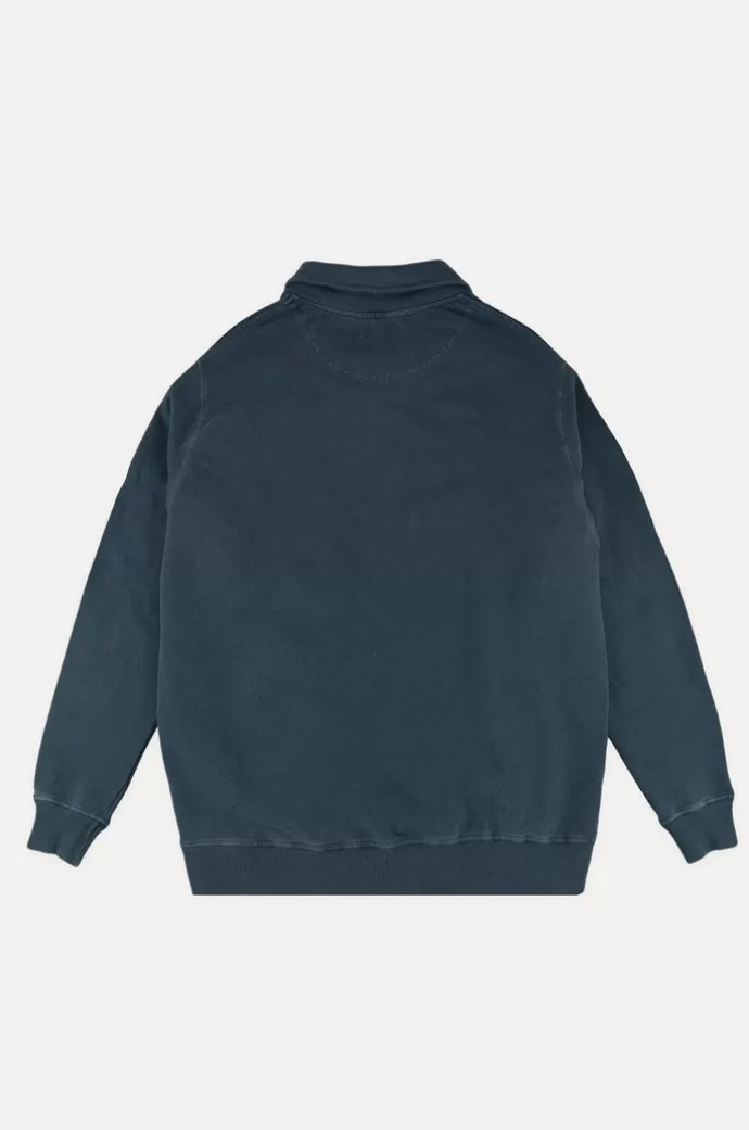 Cheap Trendsplant Sauce Pigment Dyed Half Zip Sweater Elm Green