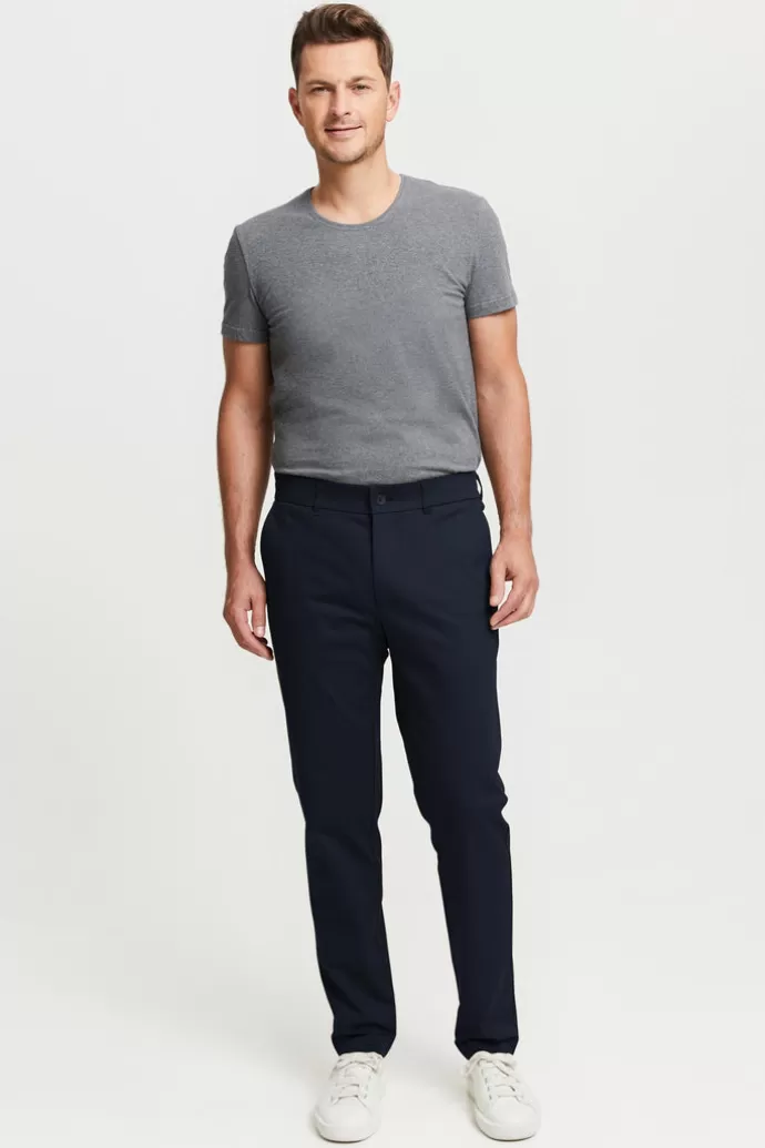 Online FRENN Seppo Organic Cotton Chinos Trousers Blue