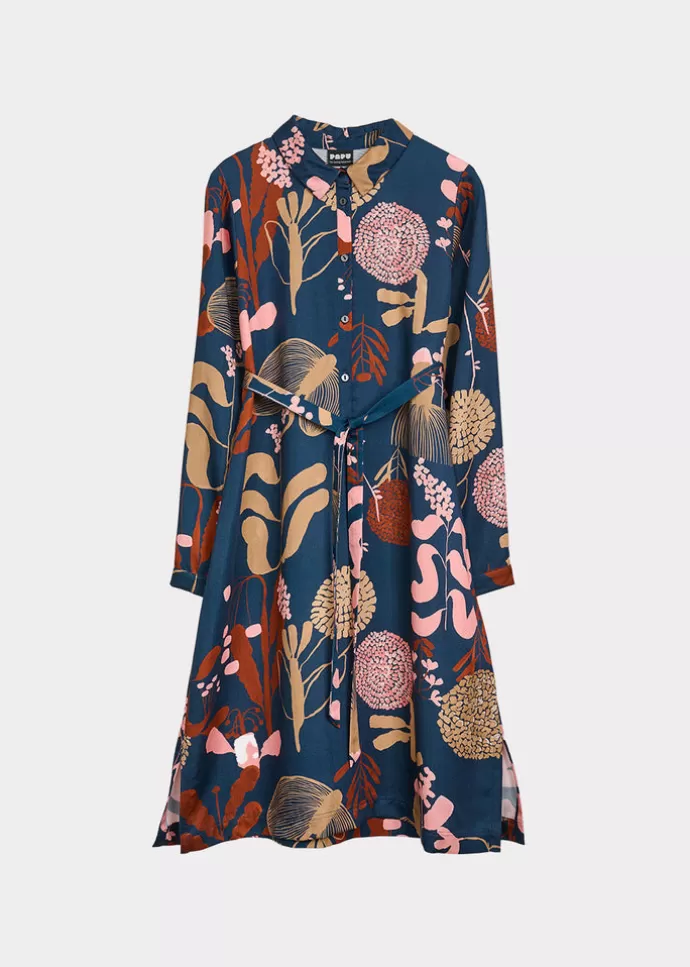 Papu Shirt Dress Wild Garden Petrol