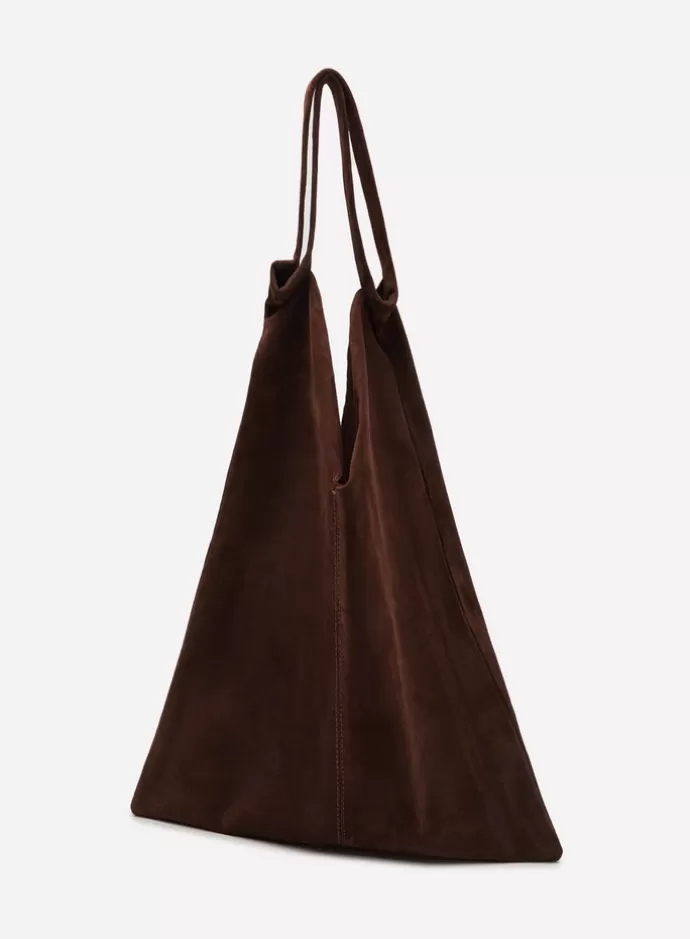 Discount ZAMT Shopper Bag Rin Suede Mousse Au Chocolat