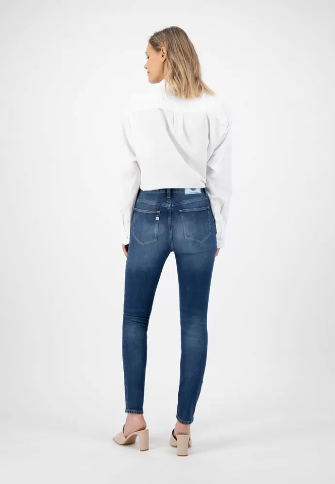 MUD Jeans Sky Rise Skinny Farkut Pure Blue