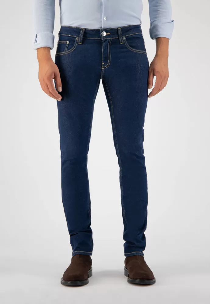 Shop MUD Jeans Slim Lassen Farkut Strong Blue