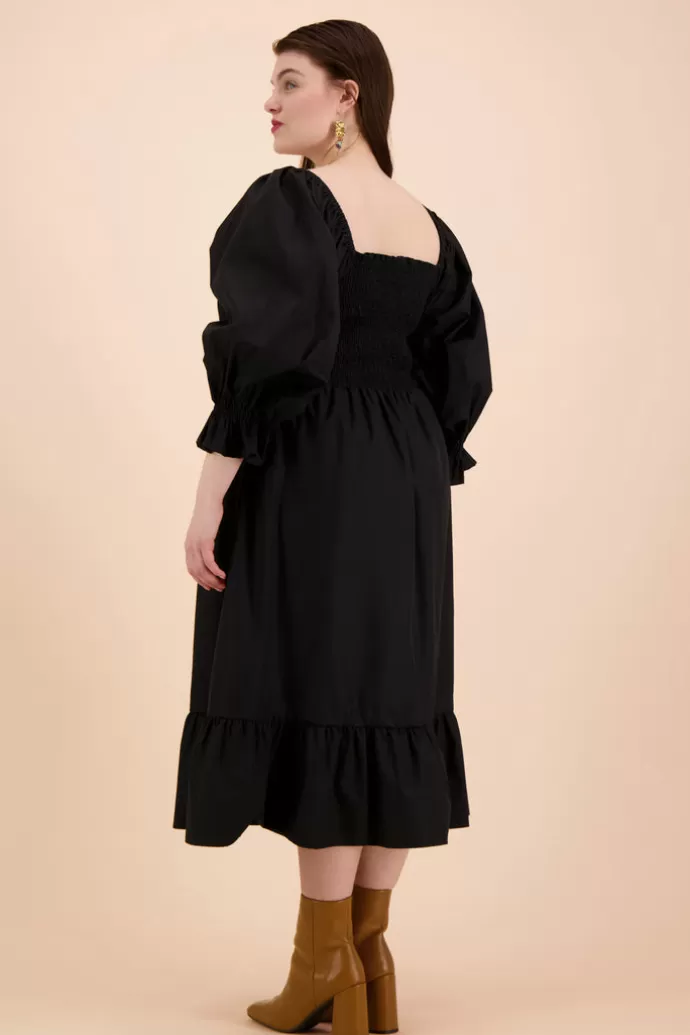 KAIKO Smock Dress Black