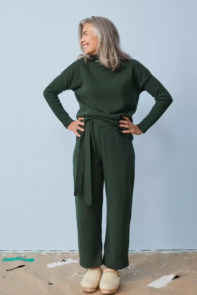 Flash Sale Papu Soft Wool Pants Forest Green