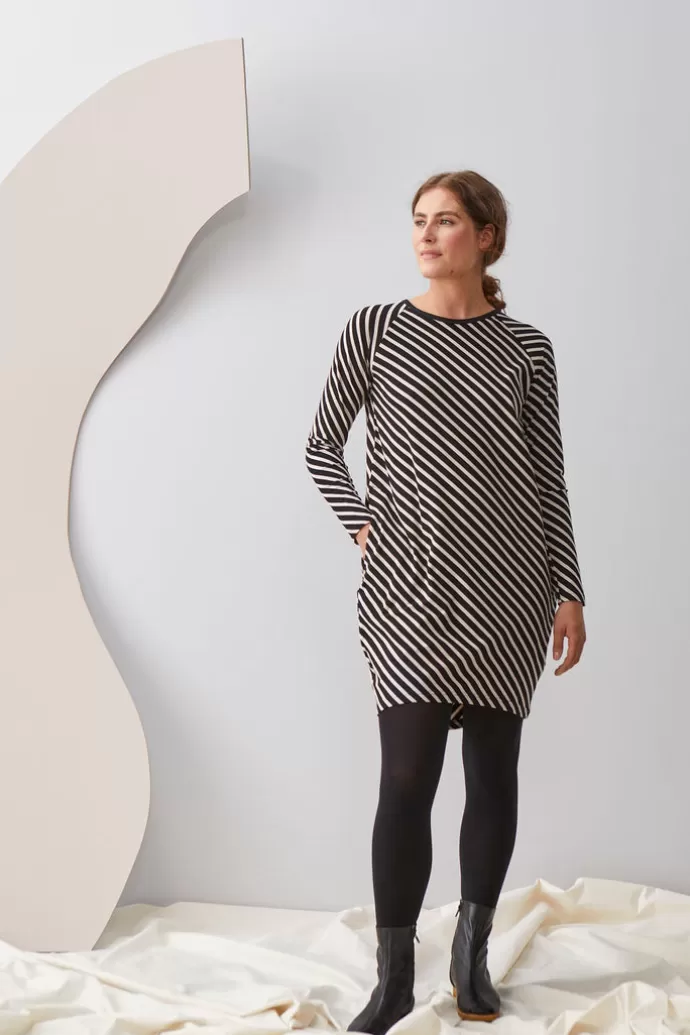 Papu Stripe Tunic Black/Sand