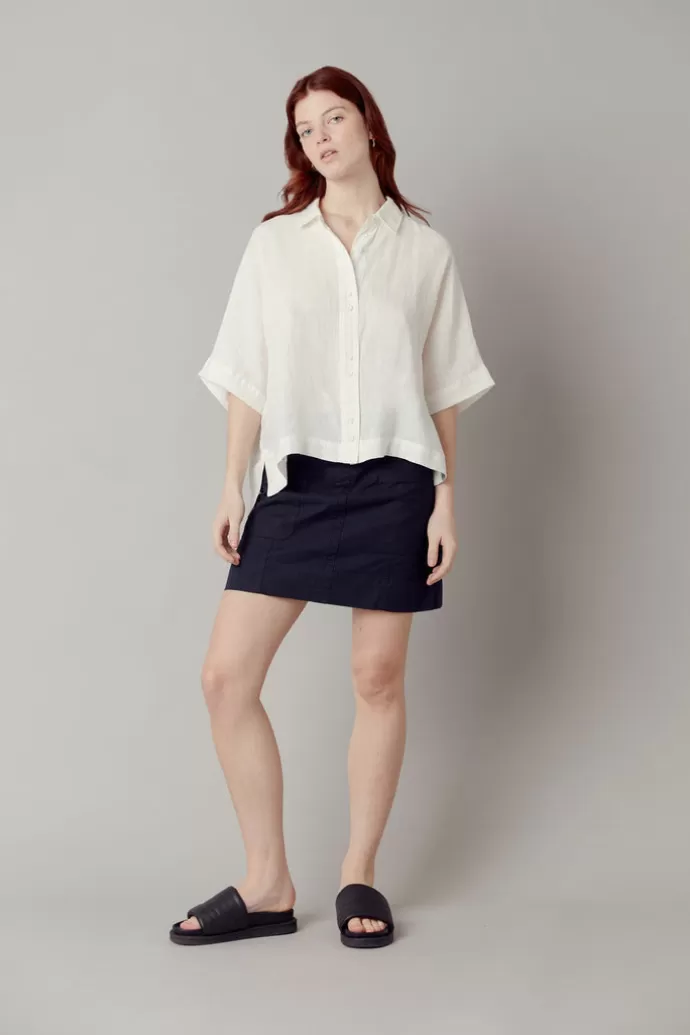 KOMODO Suki Organic Cotton Mini Skirt Dark Navy