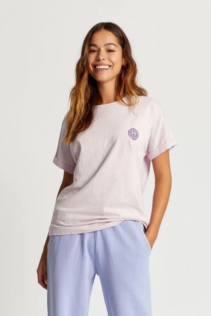 KOMODO Sunrise Tee Organic Cotton Lavender Pink