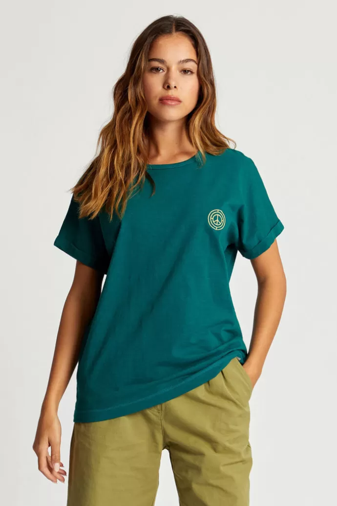 KOMODO Sunrise Tee Organic Cotton Teal Green