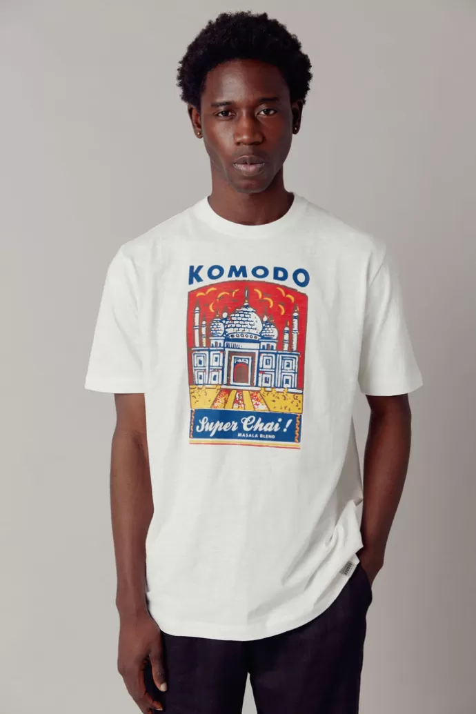 Flash Sale KOMODO Super Chai Organic Cotton Tee Off White