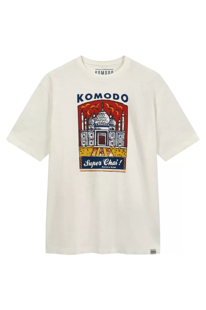 Flash Sale KOMODO Super Chai Organic Cotton Tee Off White