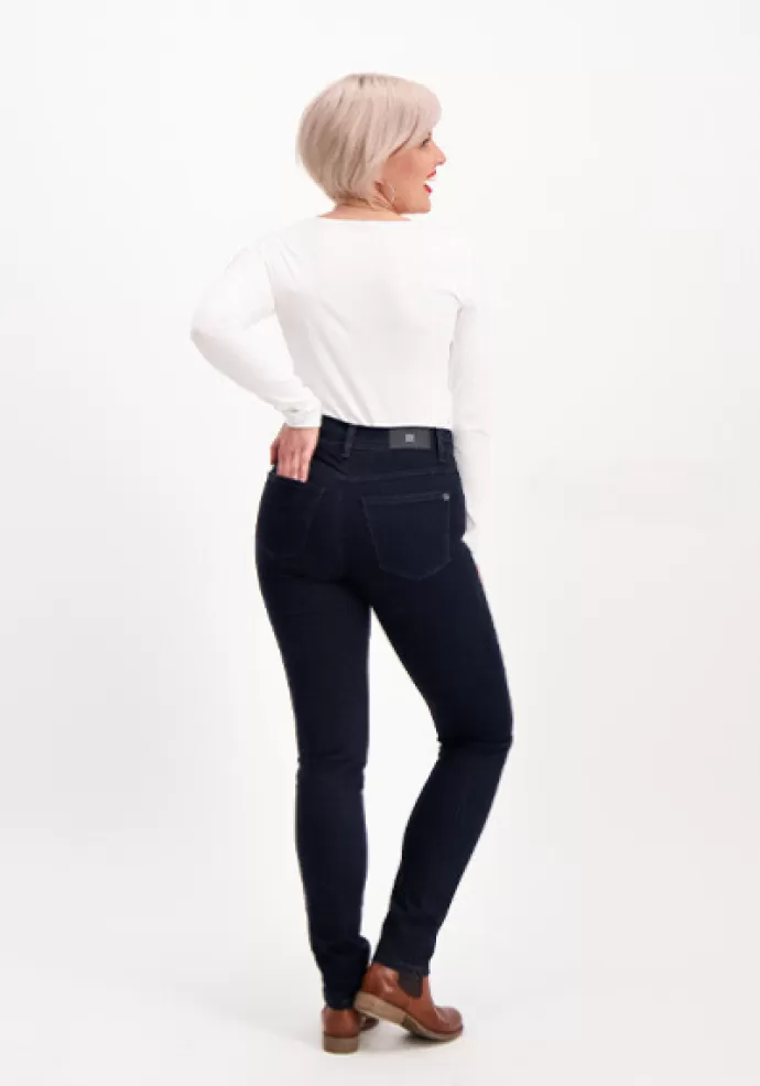 Very Nice Suzie Strech Skinny Farkut Tummansininen