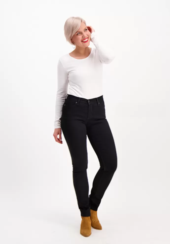 Very Nice Suzie Super Strech Skinny Farkut Musta