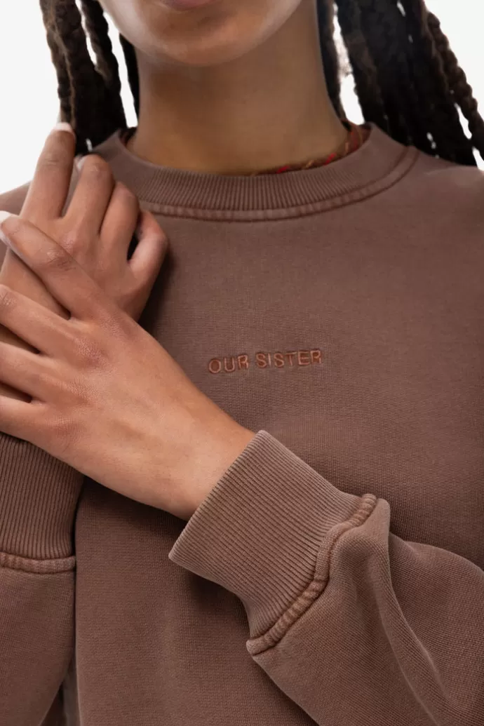 Our Sister Sweater Stonewash Brown