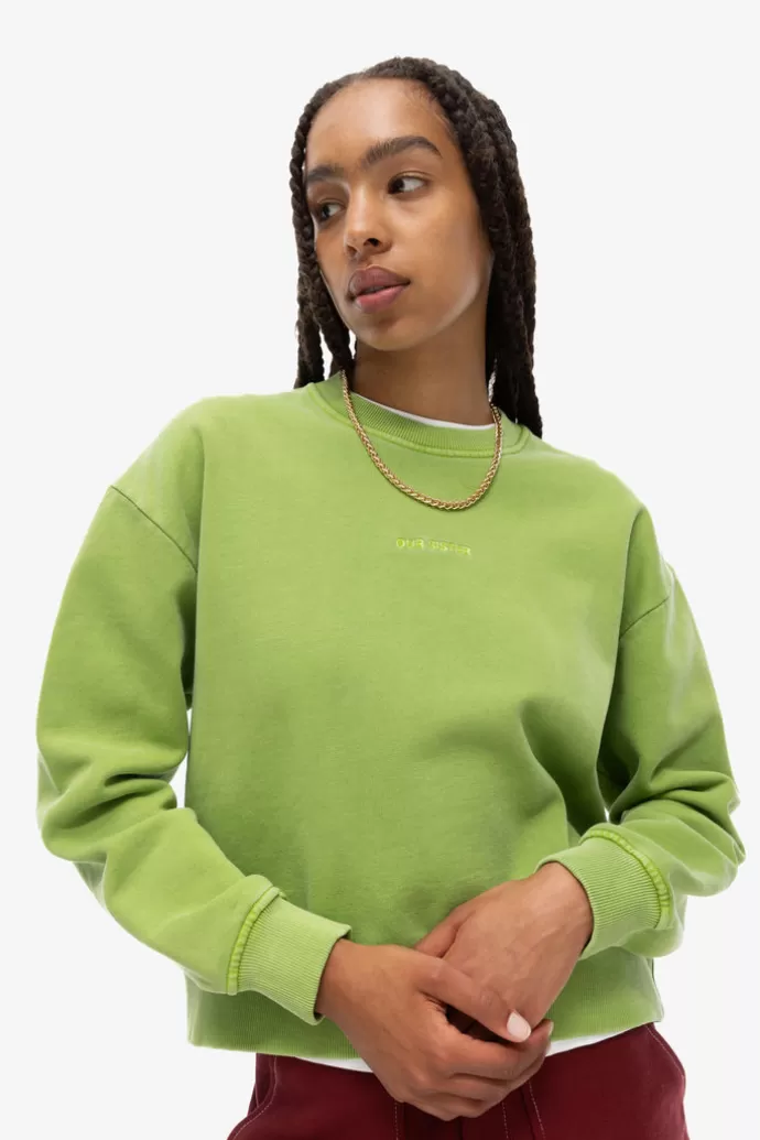 Our Sister Sweater Stonewash Green