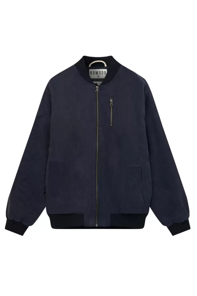 Online KOMODO T Bomber Cupro Jacket Dark Navy