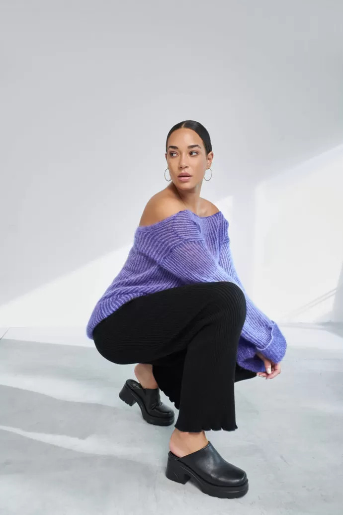 TENNÉ The Brigitte Sweater Purple