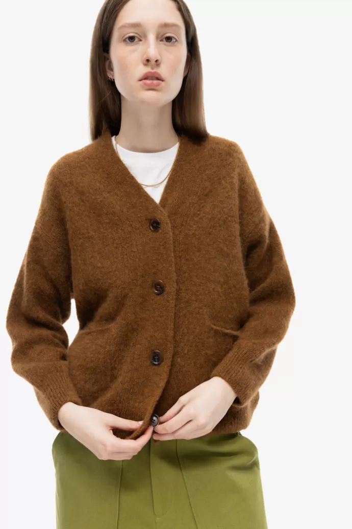 Our Sister The Dolphin Cardigan Brown