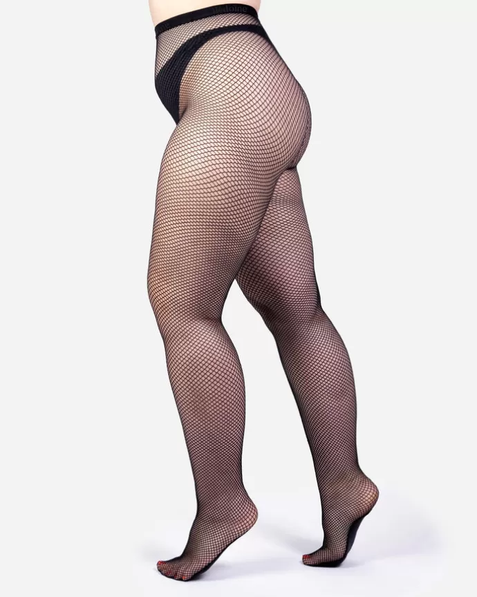 Best Hēdoïne The Drama Fishnet Tights Black