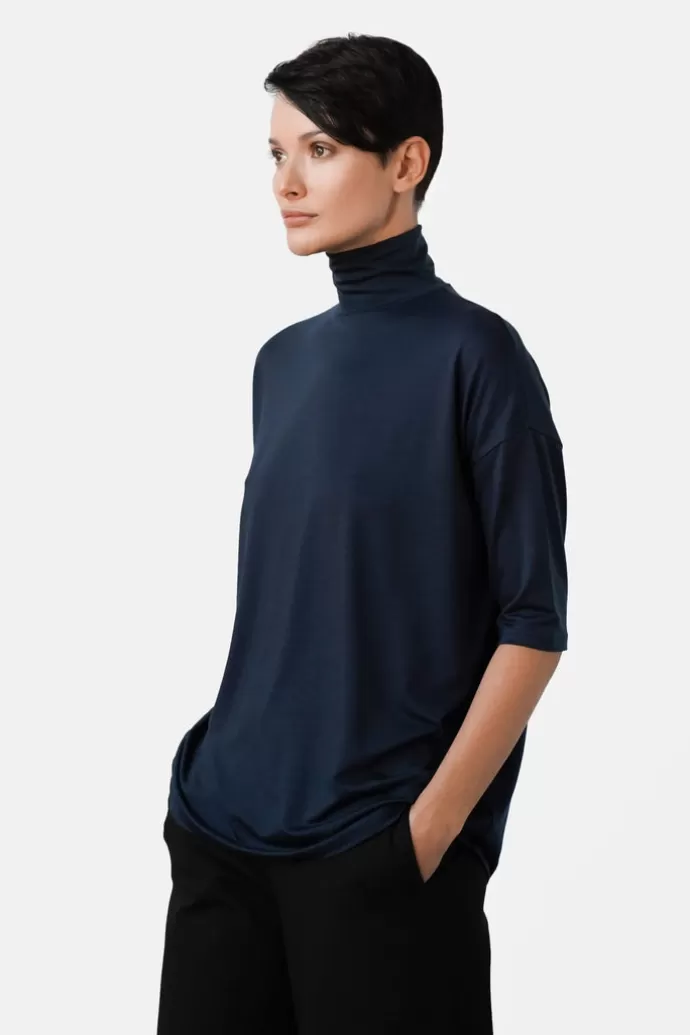 Clearance RESIDUS Tomasine Turtleneck Top Marine