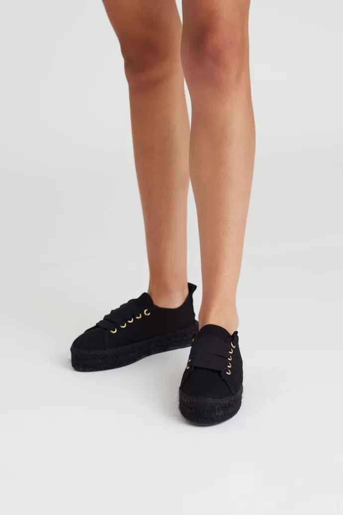 Online JUTELAUNE Total Sneaker Espadrillot Musta