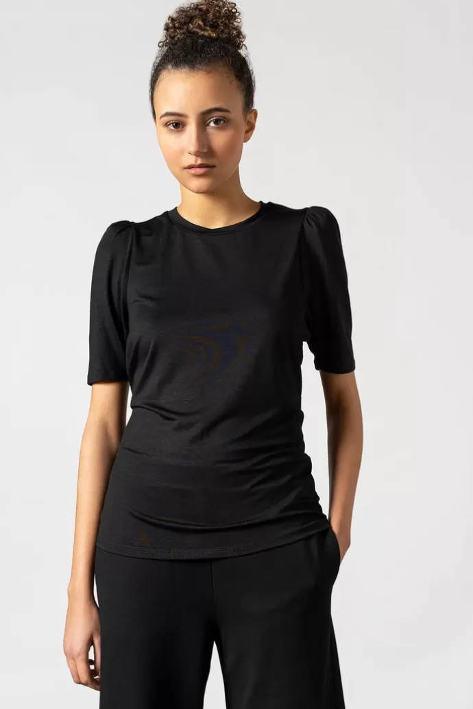 Best RESIDUS Tu Puff Sleeve Top Black