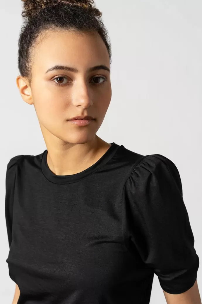 Best RESIDUS Tu Puff Sleeve Top Black