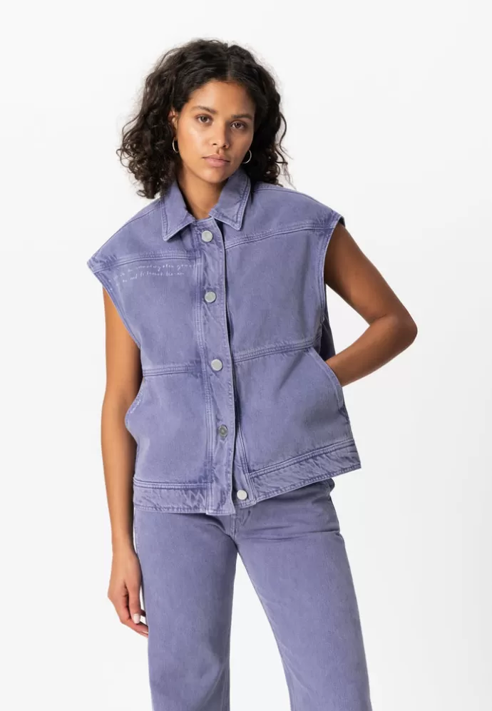 MUD Jeans Van Vest Misty Violet