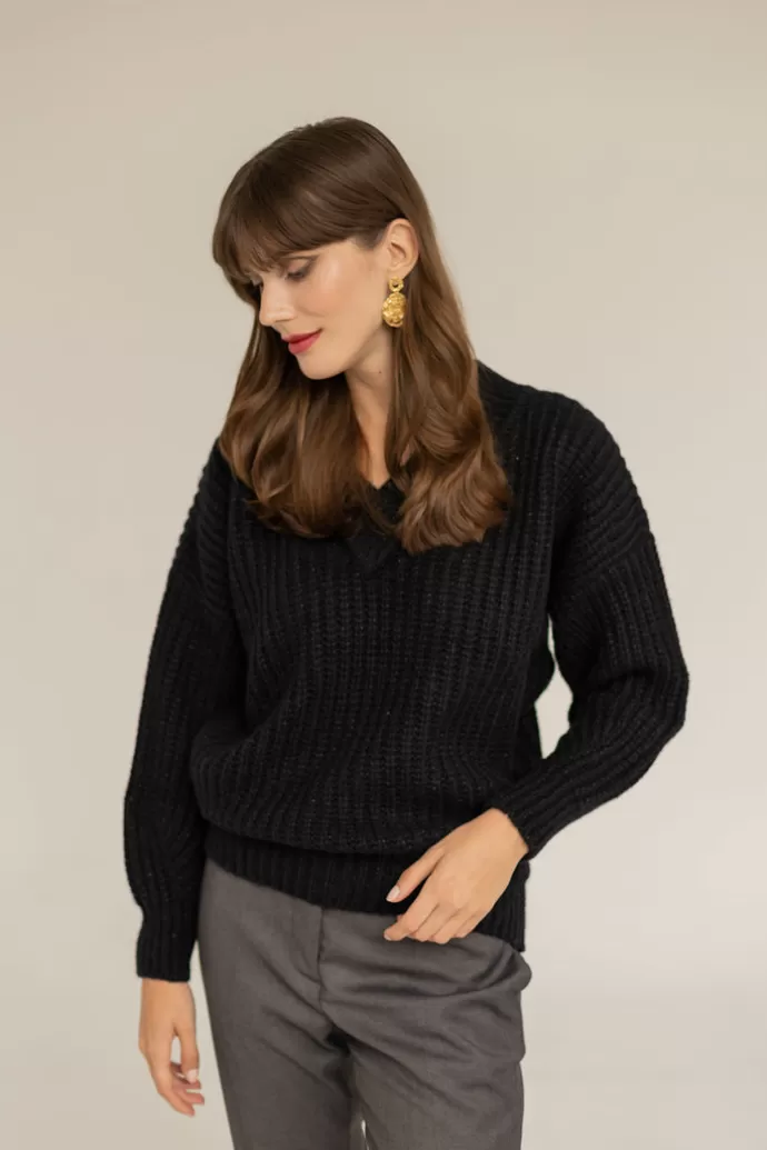 Enteliér Victoria Merino Sweater Black