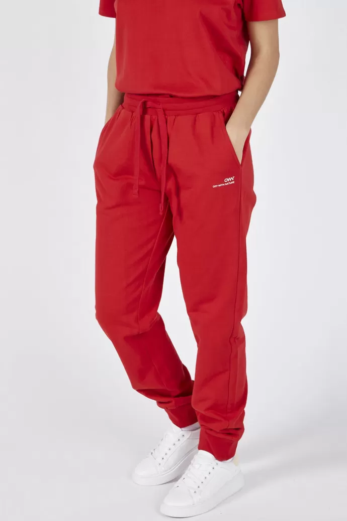 Best Sale Off With Nature Women'S Gauzy Joggers Red