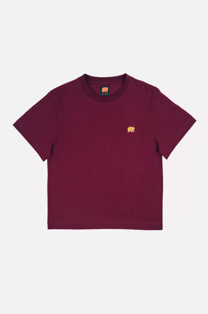 Trendsplant Women'S Organic Essential T-Shirt Burgundy