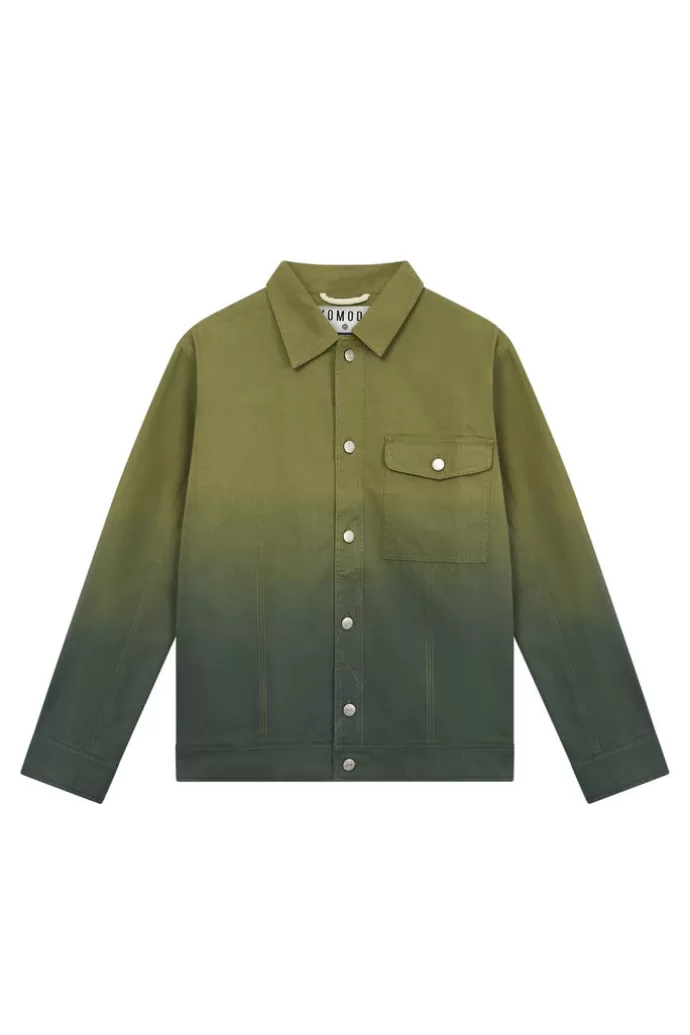 KOMODO Women'S Orino Dip Dyed Jacket Khaki Green