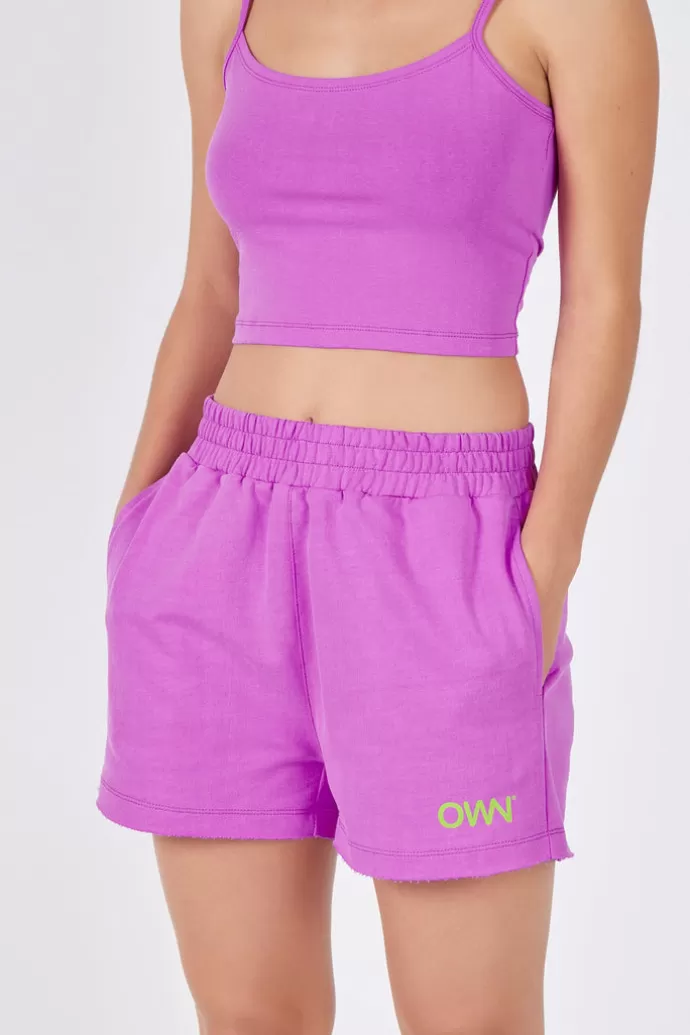 Off With Nature Women'S Plush Shorts Anemone