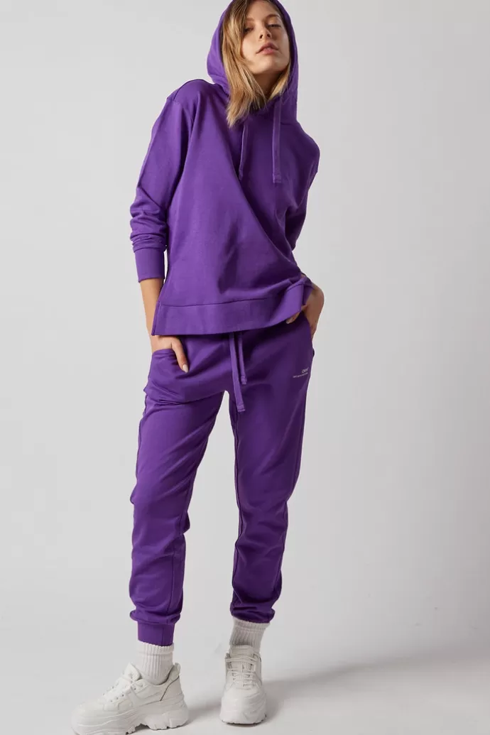 Off With Nature Women'S Sweatsuit Set With Slits Violet