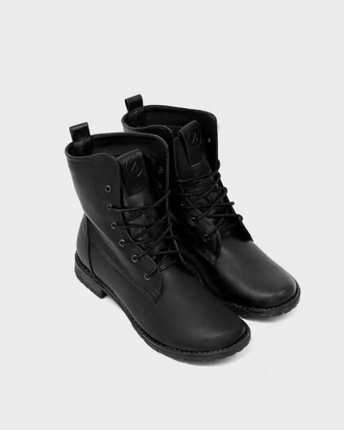 Store BOHEMA Workers No. 2 Boots Desserto® Cactus Leather Black