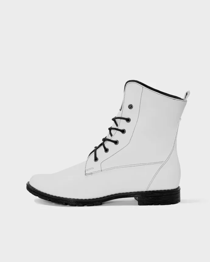 Clearance BOHEMA Workers No. 2 Boots Desserto® Cactus Leather White