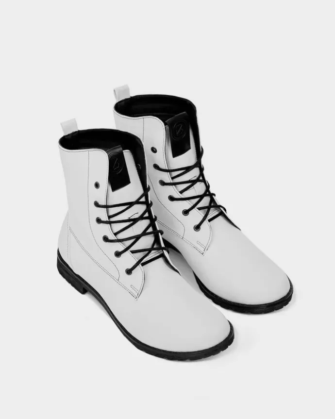 Clearance BOHEMA Workers No. 2 Boots Desserto® Cactus Leather White