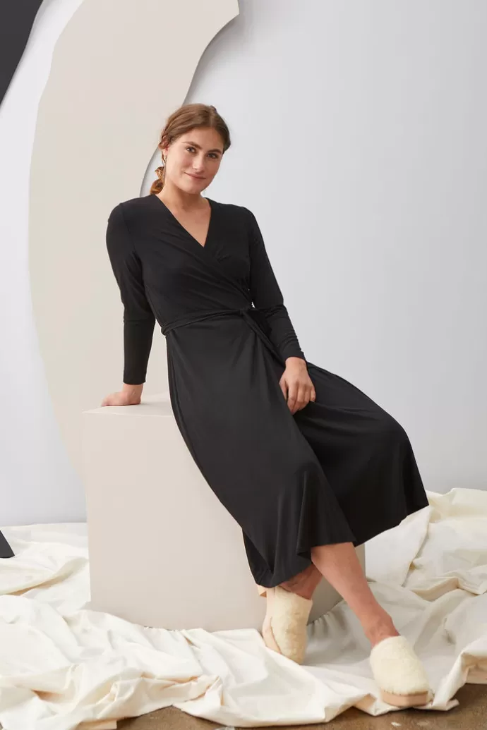 Papu Wrap Around Dress Black