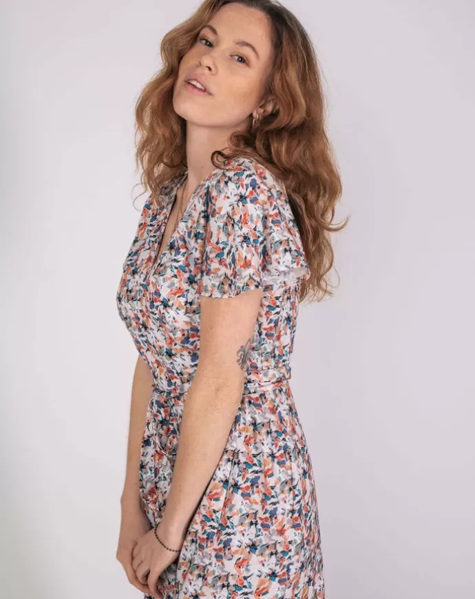 Aatise Zargot Wrap Dress Floral