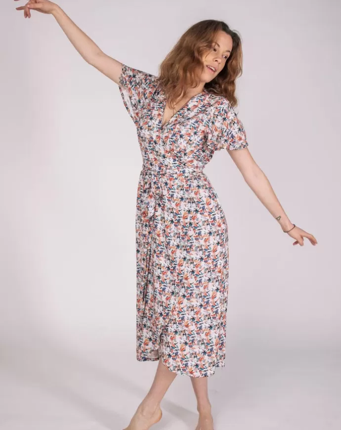 Aatise Zargot Wrap Dress Floral